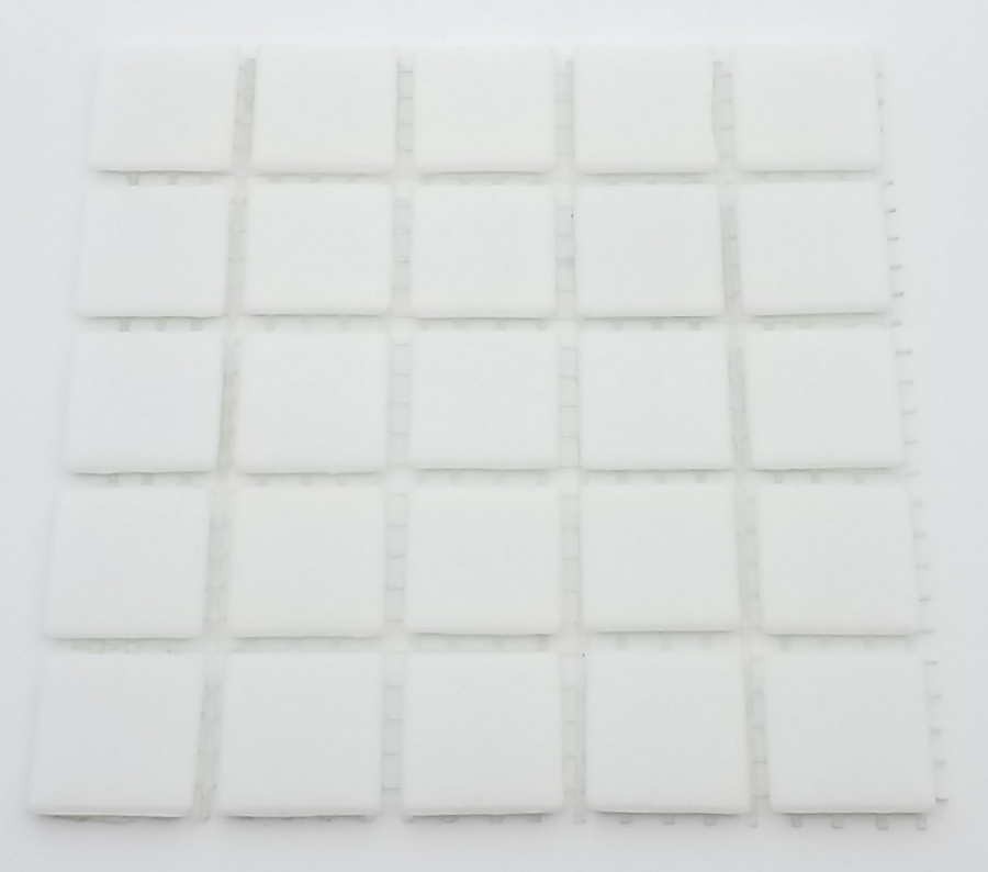 Pate de Verre Unilis 2 x 2 cm Blanc, par 100g