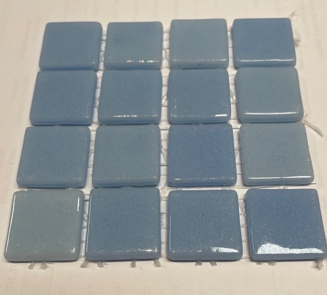 Pate de verre Phosphorécent Bleu, Par 100g