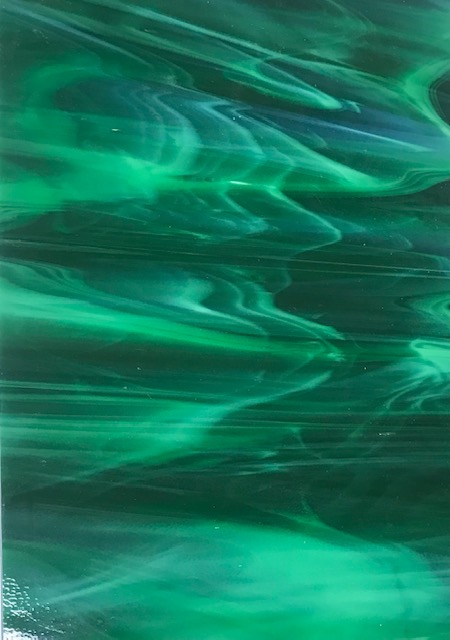 Plaque de Verre Vert Foncé 20 x 30 cm 