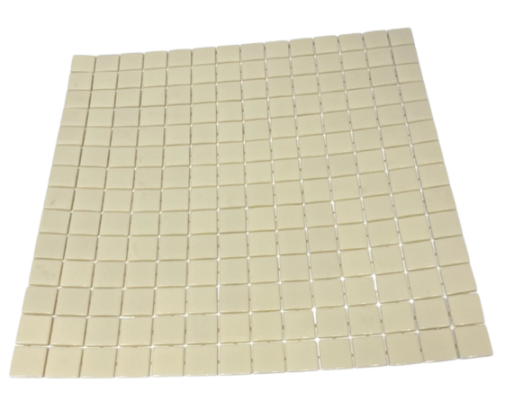 Pâte de verre 332 (Ivoire) - 2,3 x 2,3 cm, Par 100 gr 