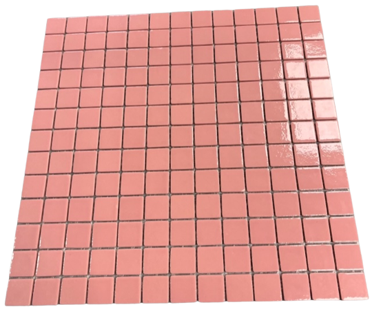 Emaux brillant Hortensia - 2,5 x 2,5 cm, à  la plaque