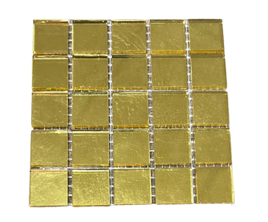Or Jaune Lisse - 2 x 2 cm, à la plaque