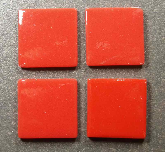 Pâte de verre 176 (Rouge), 4 X 4 cm, par 100g 