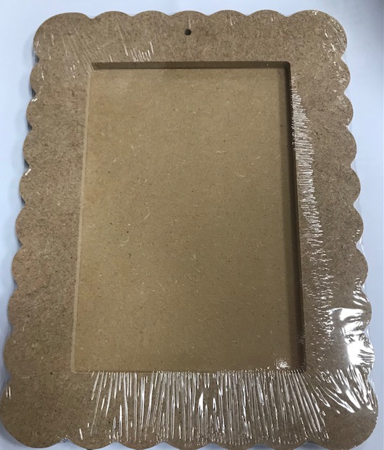 Cadre rectangle corolle moyen - 16 x 21 cm .
