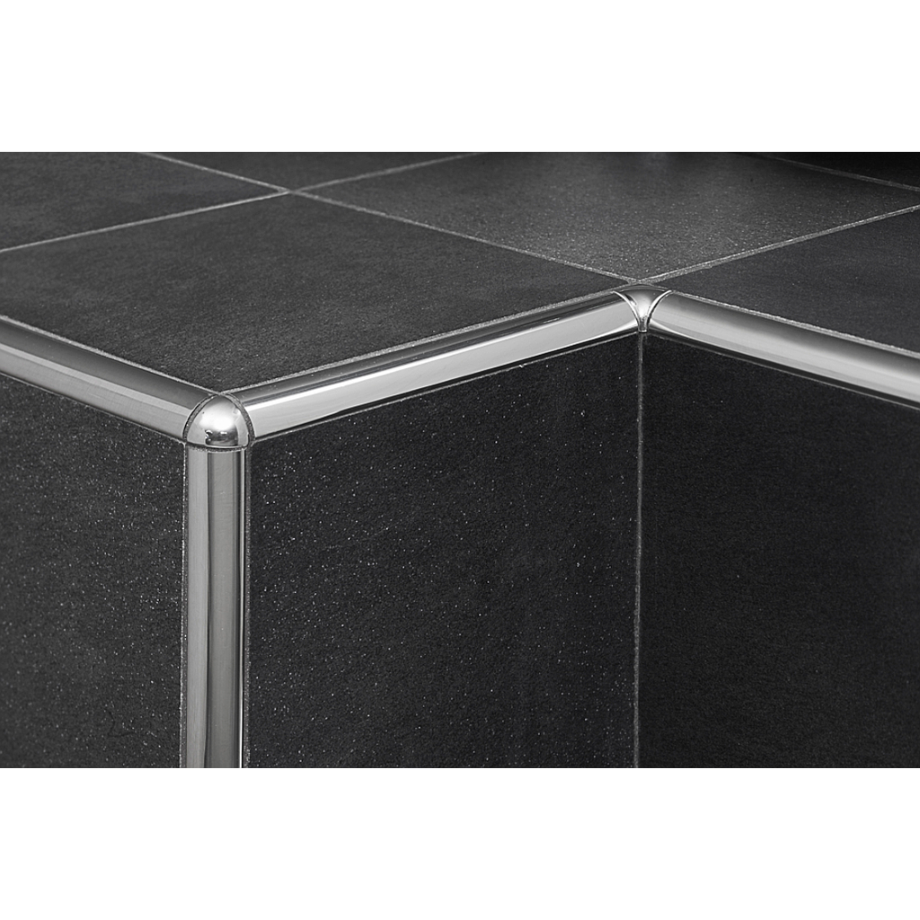 TIIS / - Angles pour profilé - Internes - Protrim - Acier Inox Satiné - 
