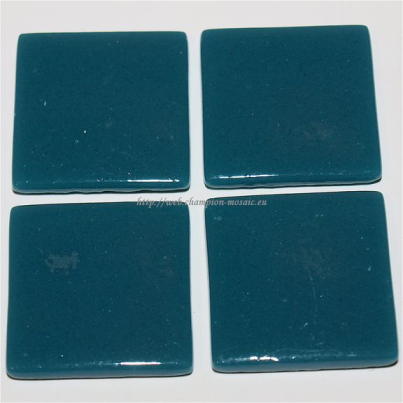 Pâte de verre 127 (Bleu canard) 2,3 x 2,3 cm, par 100g