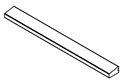 Rombini Terminal Large, 2.8 x 24.6 cm, Vendu à la pièce, 1 Bte = 2.46 ml soit 10 pièces 