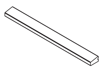 Rombini Terminal Small, 2.8 x 25.7 cm, Vendu à la pièce, 1 Bte = 2.57 ml soit 10 pièces