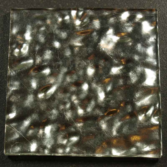Orsoni 8 x 8 cm n°11 Oro Bianco Transparente Ondulato, à la pièce