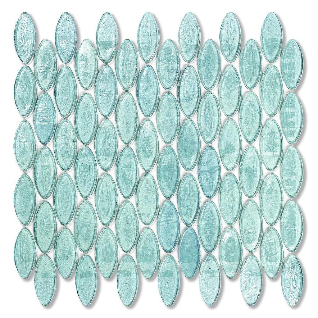Calissons Turquoise Irisé Transparent, par 100g