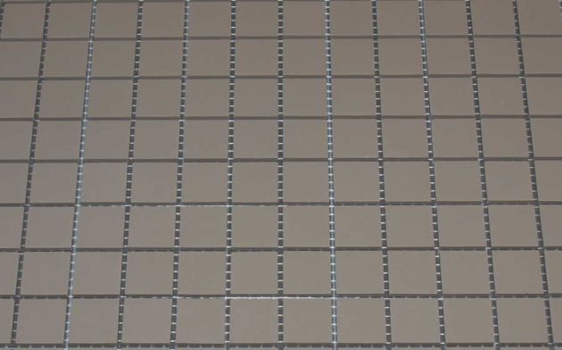 Grès Cérame 2 x 2 cm Gris Pâle en plaque