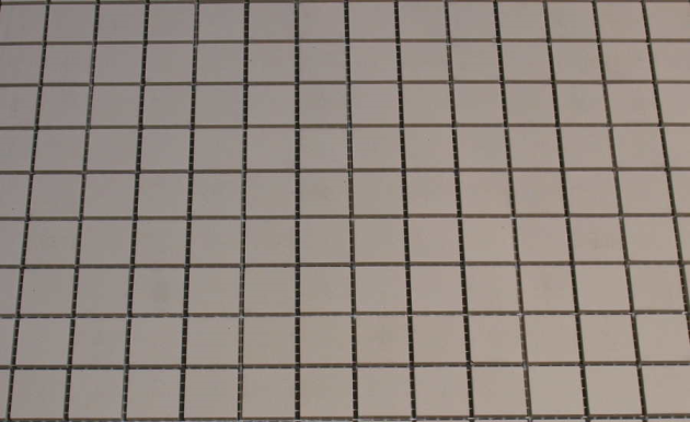Grès Cérame 2 x 2 cm Super Blanc, à la plaque 