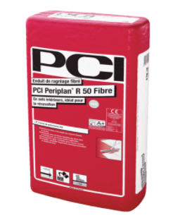 PCI Periplan R50 Fibré - Ragréage Gris 3h - 3 à 50 mm - 25 kg