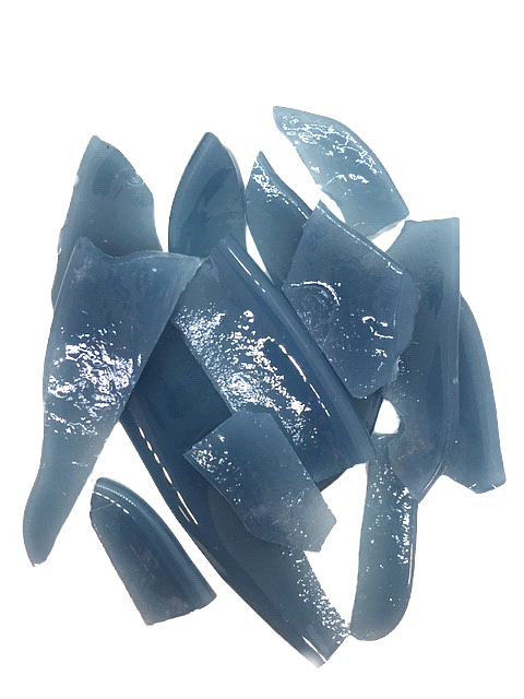 Chutes Albertini - Bleu Fumée Semi Transparent , vendu par 100g