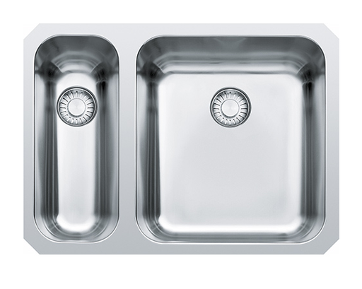 [102336] Bassin sous plan - Largo Inox - Cuves inox arrondies - LAX 160