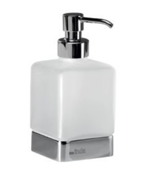 Lea - Distributeur de Savon à Poser Avec Pot en Verre Satiné - A1812Z