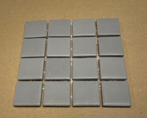 [urban nube] Pate de verre Gris Satiné 2,4 x 2,4 cm, par 100g