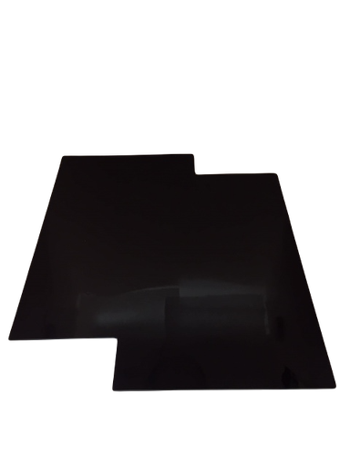 Plaque de Verre 20 x 20 cm N°9  - Noir Opaque