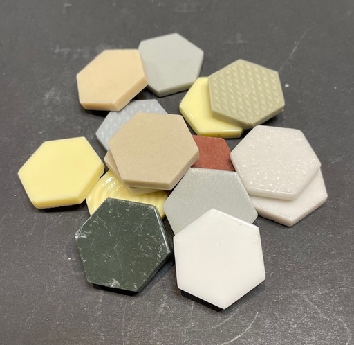 Mix Hexagones 2,5 x 2,5 cm, Par 100g