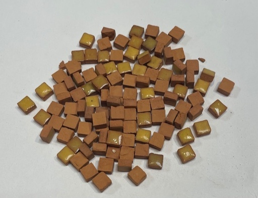 Mini Mosaique 5 x 5 x 3 mm - Jaune Safran, Par 50g