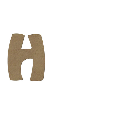 [057H] Lettre «H» Majuscule Arrondie 8 cm
