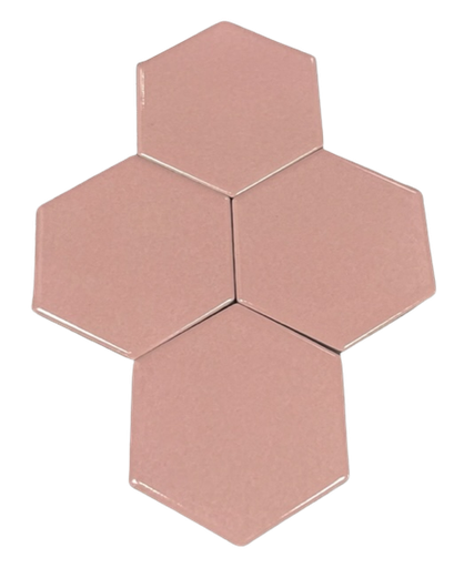 [HX520] Hexagone 5 x 5 cm - Rose, Par 100 gr