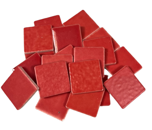 Emaux de Briare - Rouge Tomate 2,5 x 2,5 cm, Par 100 gr