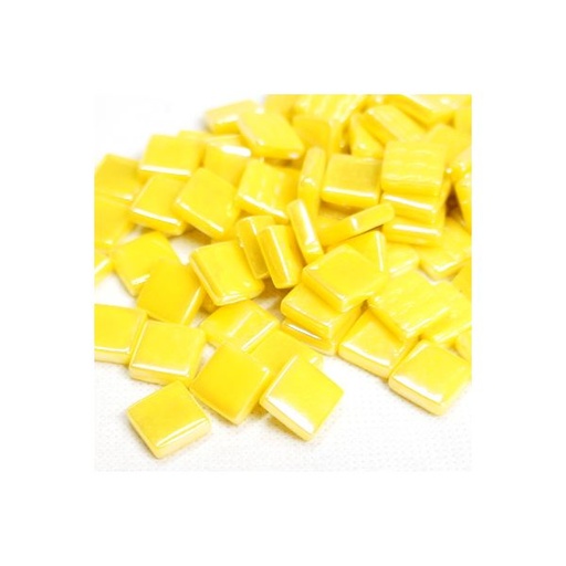[VGAAV030P] Pate de Verre 1.2 x 1.2 cm - Jaune Irisé, Par 100 g