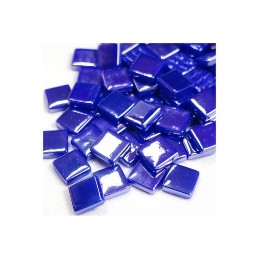 [VGAAV069P] Pate de Verre 1.2 x 1.2 cm - Bleu Roi Irisé, Par 100 g