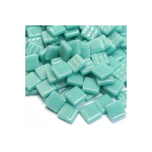 [VGAAS013] Pate de Verre 1.2 x 1.2 cm - Bleu Pâle Unis, Par 100 g 
