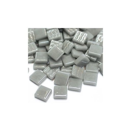 [045] Pate de Verre 1.2 x 1.2 cm - Gris Clair Unis, Par 100 g