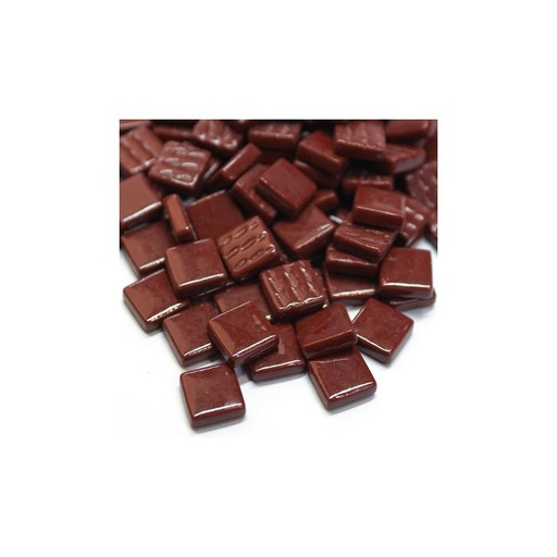 [098] Pate de Verre 1.2 x 1.2 cm - Bordeaux Unis, Par 100 g