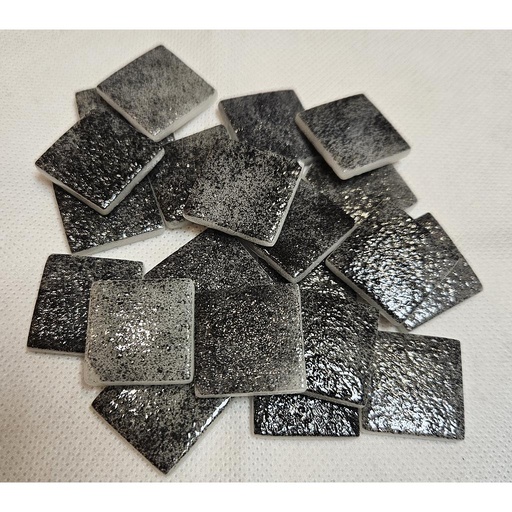[N101] Pâte de verre N101 (Nuagé Noir) 2,3 x 2,3 cm, vendu par 100g
