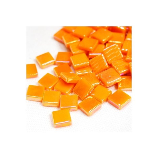 [104] Pâte de Verre 0.8 X 0.8 cm - Orange, Par 100 g .