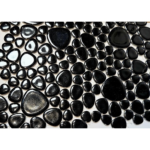 Galets Japonais - Noir Brillant, Par 100 g