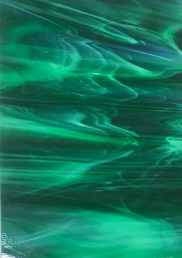 Plaque de Verre Vert Foncé 20 x 20 cm - n°8