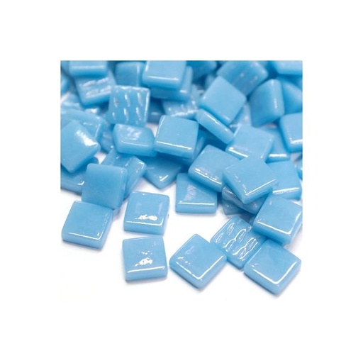 [064] Pâte de Verre 1.2 x 1.2 cm - Bleu Turquoise, Par 100 g .