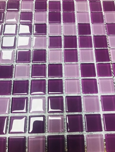[CM 4888] Pâte de verre mix violet , 2.5 x 2.5 cm , par 100 g 