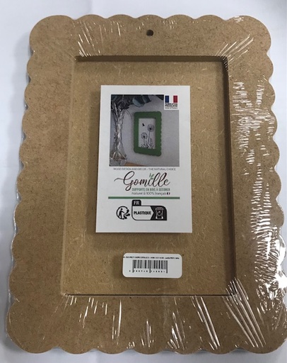 [4292] Cadre rectangle corolle petit - 12 x 16 cm .