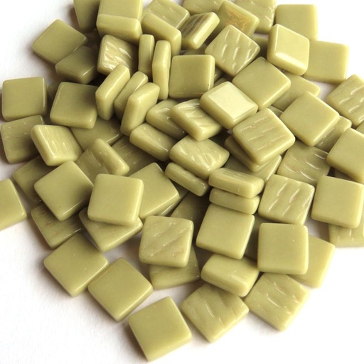[ Light Olive 044] pâte de verre  1.2 x 1.2 cm -vert claire olive - par 100 g