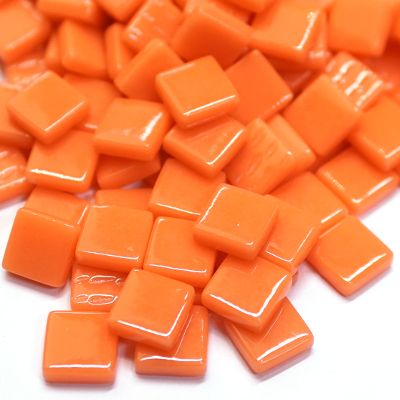 [105] Pâte de verre 1.2 x 1.2 cm - Orange sanguine - par 100 g