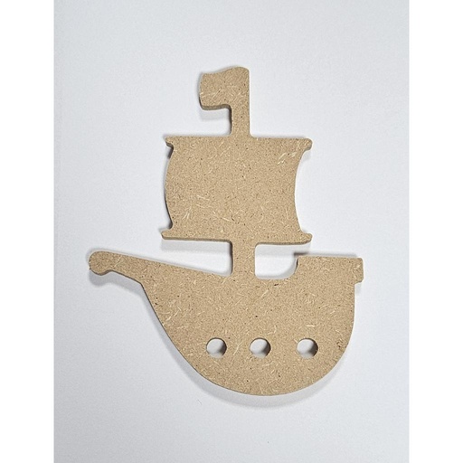 [1491] Bâteau pirate , 10 x 12 cm