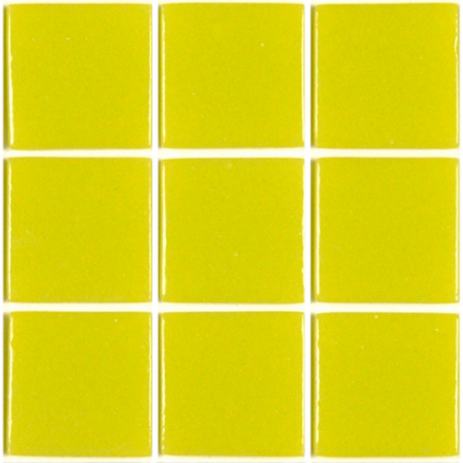 [301C] Pâte de verre 301 (Vert Anis) 2,3 x 2,3 cm, par 100g