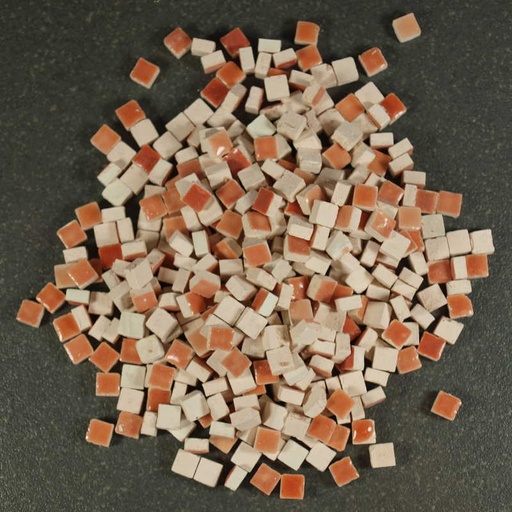 [MTC3X3ORASAUVR] Mini Terre Cuite 5 x 5 mm Orange Saumon, par 50g