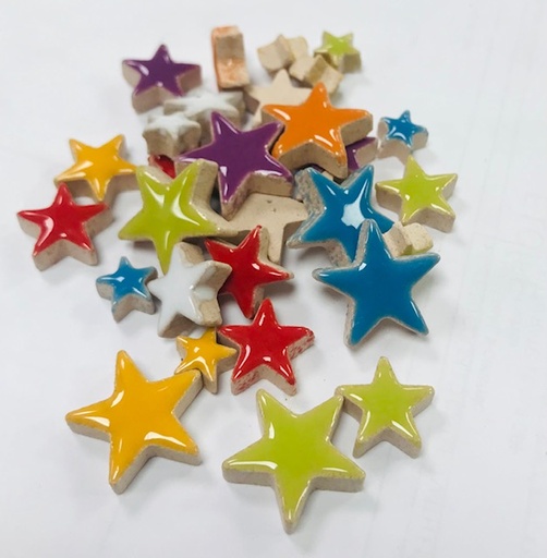 Mix Etoiles émaillées , par 25 g.