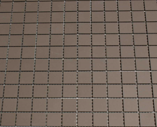 Grès Cérame 2 x 2 cm Anthracite en plaque