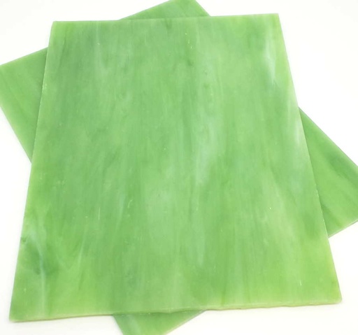 [T090-1520] Plaque de Verre 15 x 20 cm, Melon